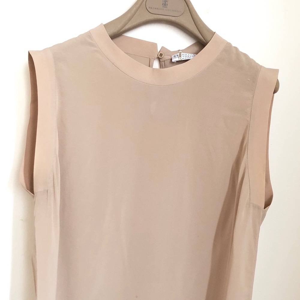 Brunello Cucinelli Mauve Silk Tank (size S)